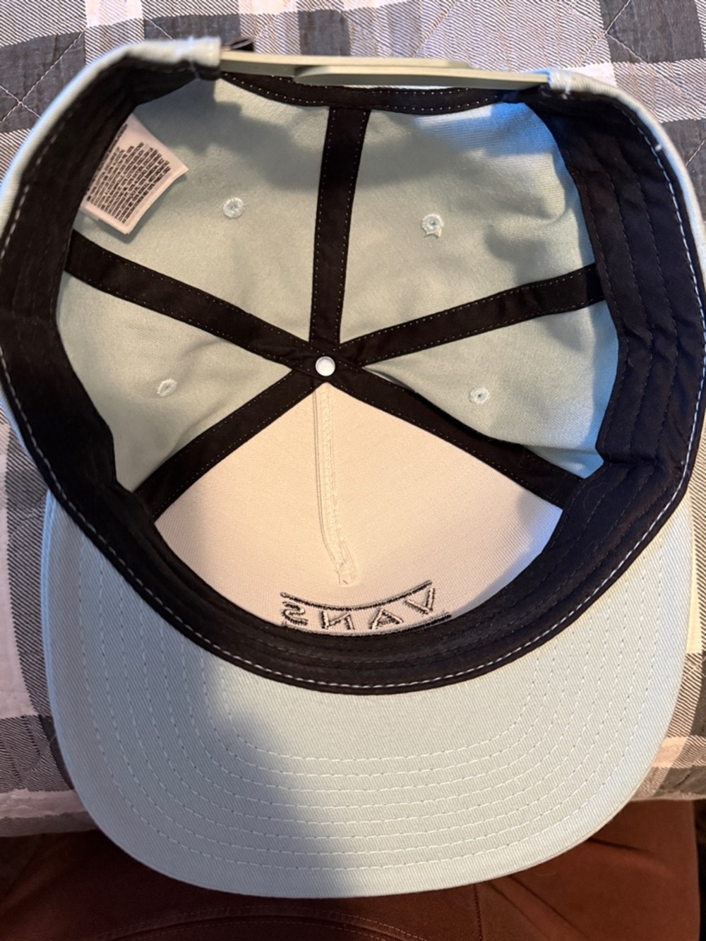 Vans Mint Green Logo Snapback Hat - Picture 4 of 4